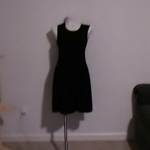 Plain black dress